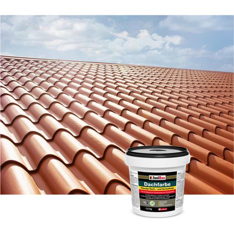 Vernice per tetti IsolBau Dachfarbe Rosso mattone 1,5 kg (1/5)