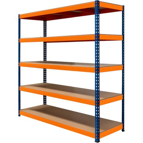 Lagerregal SRax 5 Böden Schwerlast Metallregal 300kg Lager Werkstatt Garage