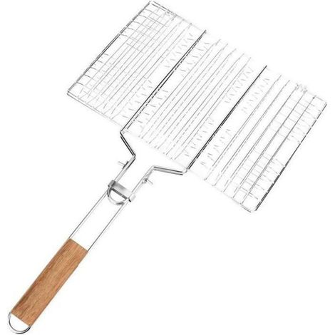 Panier Grille pour Barbecue Panier à grillades Portable Pliable légumes et crevettes Accessoires de Cuisson pour grillade CORBEILLE (1/5)