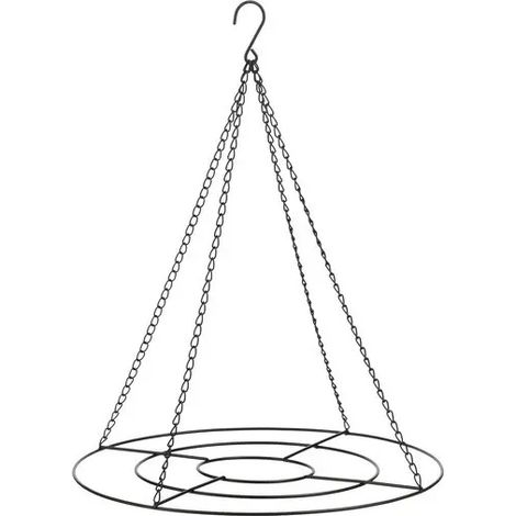 Cono decorativo negro con gancio 44 × 55 cm