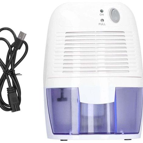 Portable Dehumidifier, Low Energy Consumption, Ultra-Quiet, 500ml Capacity, White (1/4)