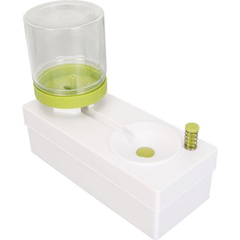 Grüner, wasserzirkulierender Bürstenreiniger aus Kunststoff mit hoher Kapazität, einfach zu bedienen, geeignet für Klassenzimmer, Büros und Haushalte.