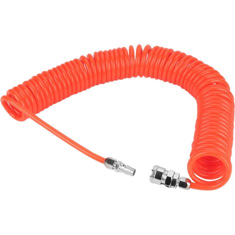 Tuyau d'air flexible PU 8mm x 5mm, 9 mètres rouge pour compresseur avec raccords rapides (1/5)