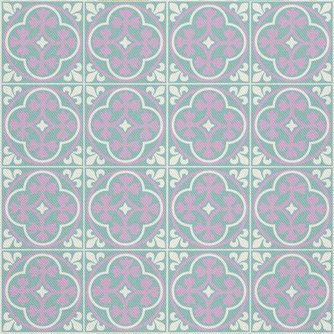 Tissus décoratifs d'extérieur Oxford - Motif de carreaux décoratifs (1/5)