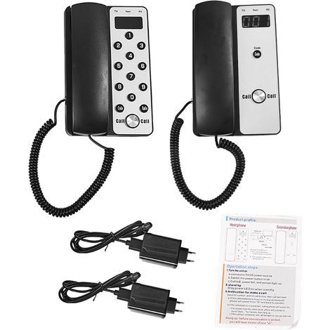 Decdeal L'extension téléphonique d'interphone sans fil prend en charge plusieurs appareils, système de volume réglable (1/5)