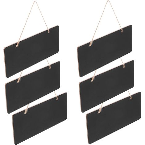 Leicht 6 Stück Hängende Kreidetafel Schwarze Wandtafel zum Beschriften Kompakt et for Café