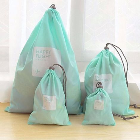 Pack de 4 Organisateurs de Valise Étanches pour Chaussures, Sous-Vêtements etc (1/4)