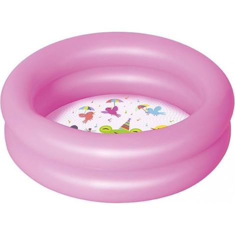 Harmony 51061 Piscinette pataugeoire gonflable ronde 2 boudins 61 x 15 cm, 2 couleurs assorties (1/4)
