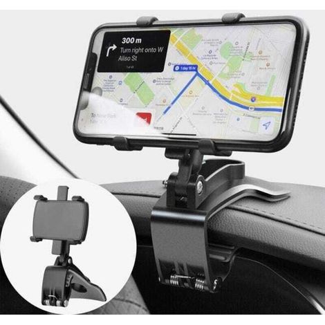 Car phone holder, 360-degree rotation, dashboard phone holder, car phone mount (1/5)