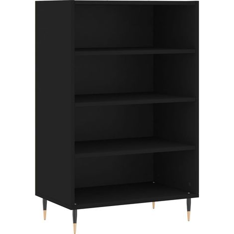 Maison Exclusive - Aparador alto madera de ingeniería negro 57x35