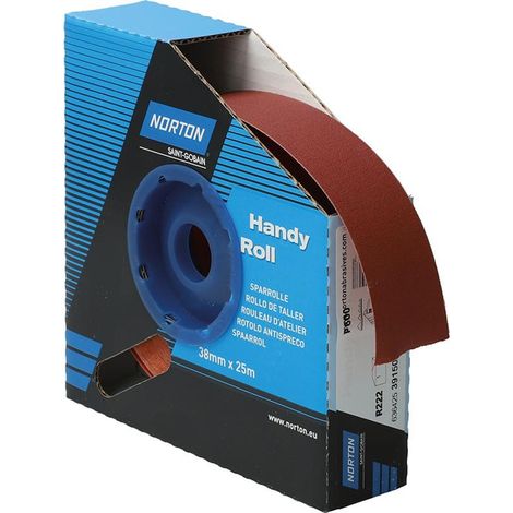 Saint Gobain Norton Clipper Sparrolle R222 38 mmx25 m P600