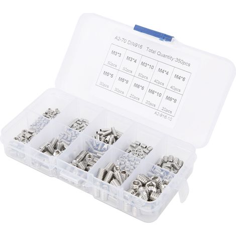 350 Pièces de Rondelles Grower en Acier Inoxydable 304, Joints Anti-Desserrage pour Boulons M3 à M8 (1/5)