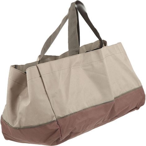 Porte-bûches et sac fourre-tout de qualité supérieure - Robuste et extra large - Idéal pour cheminées, poêles à bois, bois à brûler, camping (1/5)