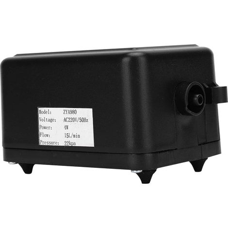 Pompe à air à haut débit ZYA980 4W Mini gonfleur en plastique technique AC220v 50Hz (ZYA980&820915) (1/5)