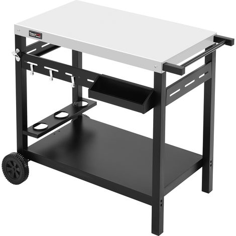 Chariot de Barbecue - Desserte pour Plancha avec Dessus de Travail 85 x 50 cm de Capacité de Charge de 83 kg - Royal Gourmet (1/5)