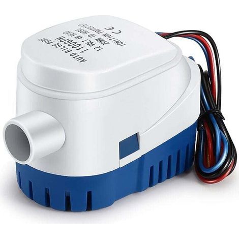 Pompe de Cale Automatique 12V 1100 GPH Silencieuse pour Bateau Étanche Piscine et Bassin (1/4)