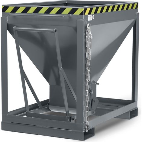 RR Industrietechnik Silowagen Typ RSL 600dm³ stationär RAL 7005 Mausgrau