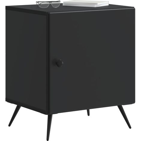 Maison Exclusive - Nachttisch Schwarz 43 x 34,5 x 50 cm Holzwerks