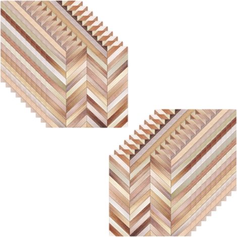 Carreau Adhésif PVC - 15 x 15 cm - Revêtement Mural Décoratif pour Dosseret Cuisine Salle de Bain Buanderie Camping-Car Cheminée - Lot de 20 (1/5)