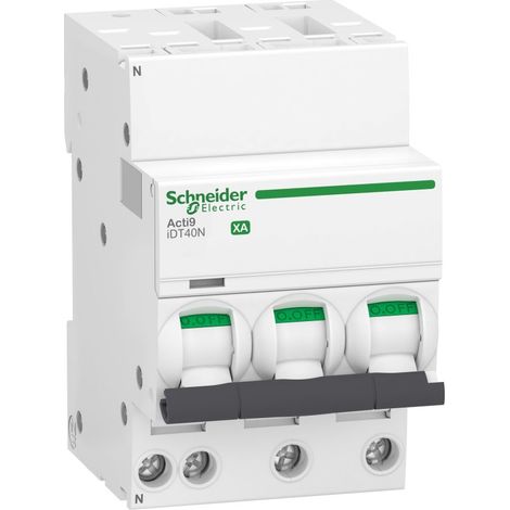 Schneider A9PA4716 Acti9 iDT40N XA - Modular circuit breaker - auto/screw - 3P+N - 16A - C - 6000A/10kA