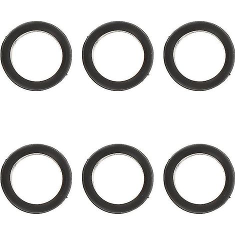 Lot de 6 anneaux de doigt en silicone en forme de ciseaux (1/3)