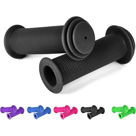 APEX Poignées de guidon pour vélo, poignées de vélo souples et antidérapantes, revêtement en caoutchouc, poignées de vélo universelles (1/5)