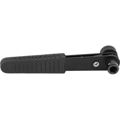 1/4" schwarzer 90°-Winkel-Ratschenschlüssel aus Stahl, Schraubendreher-Hülsenschlüssel, Handwerkzeug (1/5)