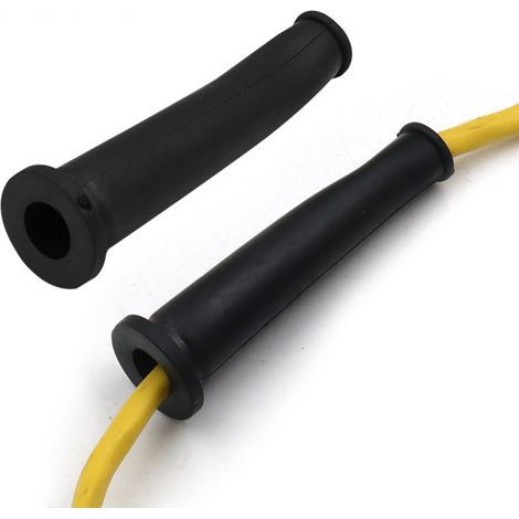 Gaine de protection de câble noire, 68 mm de long, 2 pièces, gaine de protection de câble en caoutchouc, accessoire pour outil électrique. (1/5)
