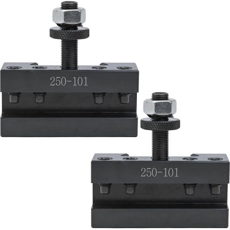 Porte-outils de tournage 250-101 (paquet de 2) pour tours CNC, capacité de 3/16" à 1/2", usinage de précision pour coupes importantes (1/4)