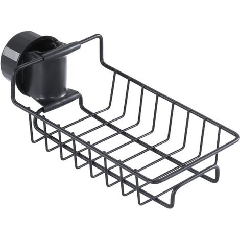 Porte Savon Sans Perçage, 2x Porte Shampoing Inox, Serviteur De Douche, Etagere, Noir, Porte Savon Barre Douche à Suspendre, Pour Tringle 18-27mm (1/4)