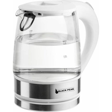Kettle drahtlosen Glas 1.2L 360 ° BlackPear BSF3000