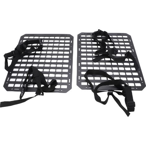 Organisateur de dossier de siège de voiture, panneaux Molle, support d'engrenage, support de montage, plaque de rangement modulaire universelle pour suv, camions, pickups