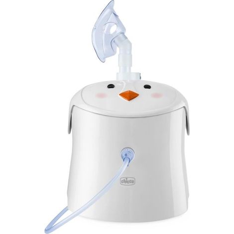 Chicco 1 Easy Breath Baby Aerosol a Pistone per Terapia Respiratoria Compatto e Silenzioso con Accessori per Neonati Bambini e Adulti colore Bianco