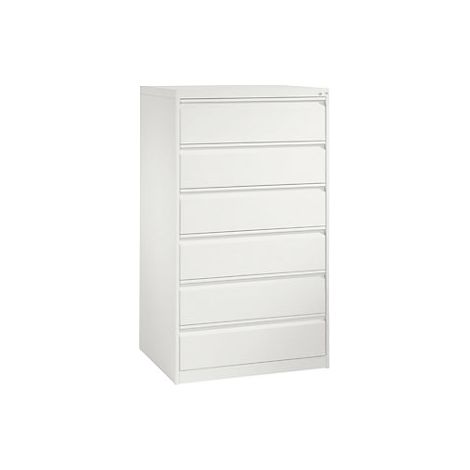 Armario fichero ACURADO  de 3 vías  6 cajones  blanco tráfico