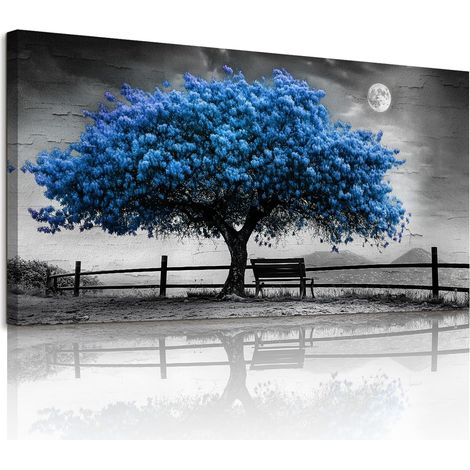 Tableau Decoration Murale Arbre de Vie Nature Chambre 50x100 cm (1/5)