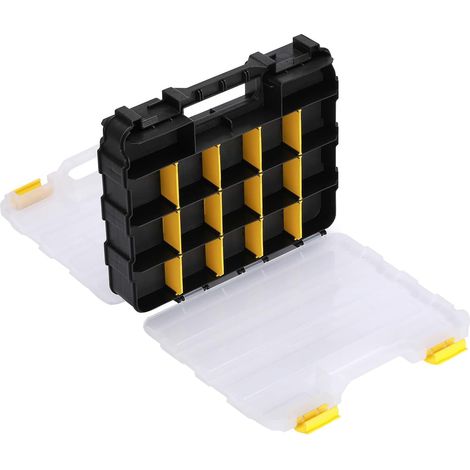 Organisateur De Vis Et Ecrous De Rangement Conteneur avec Cloisons  Coffret de Stockage pour Vis, Écrous et Boulons pour Écrous Boulons Clous Bijoux Pêche Électronique Atelier Garage Bu (1/5)