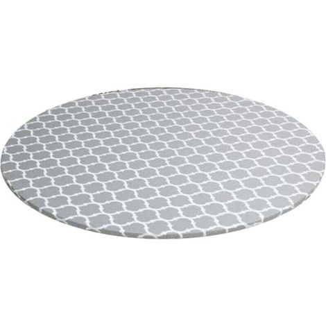 Nappe Ronde avec Bord éLastique en PVC éTanche à L' et , XU,L'éPreuve des Essuie-Tout Housse de Table pour IntéRieur ExtéRieur - KZQ