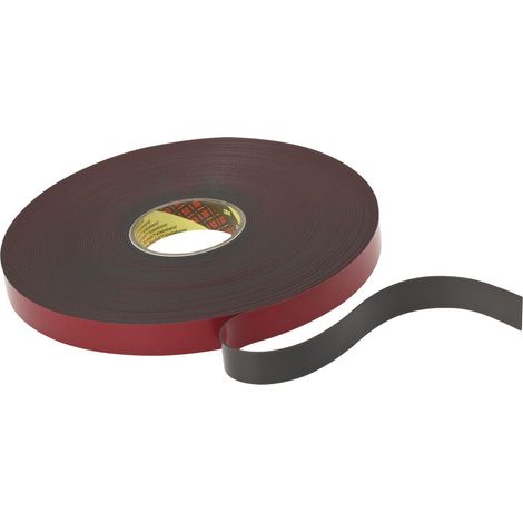 3M Doppelseitiges Klebeband VHB 5952F, 1,1mm x 19mm x 33m schwarz