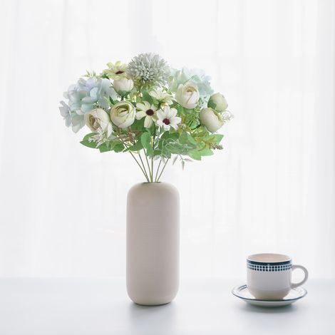 Boule de roses artificielles de style nordique avec hortensia à 7 pétales, parfaite pour les mariages, la décoration intérieure et les décorations végétales. (1/5)