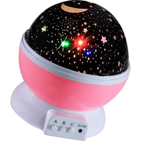Projecteur d'étoiles LED 5V DC multicolore romantique veilleuse haute luminosité lampe de table pour chambre bureau (1/4)