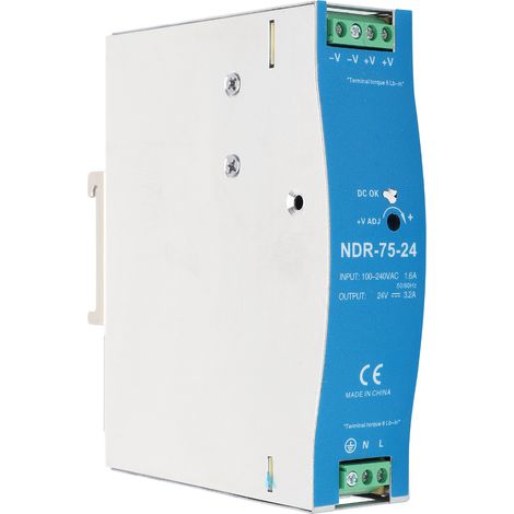 BERM Schaltnetzteil für SPS NDR-75-24 75W 24V 3,2A 100-240VAC Eingangsspannung (1/5)