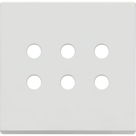 VIMAR - 22695.RN.01 Plaque ronde 3Mx6 BS Blanc mat