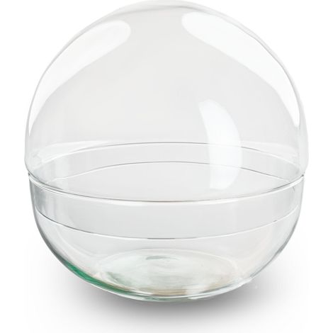 Terrarium en Verre Dome XL pour Écosystème Végétal en Verre Recyclé Ø 28 x 28 cm - PANGIVO (1/3)