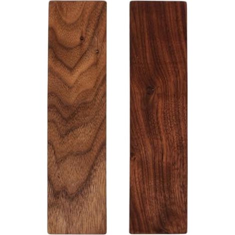 Lot de 2 blocs de bois de noyer noir épais brut pour bricolage, sculpture, travaux manuels, surface lisse, sans danger pour les débutants et les professionnels (1/5)