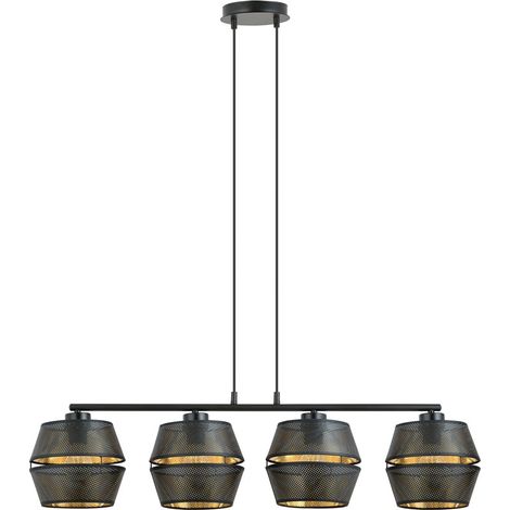 Lámpara colgante Venice Negro (4 luces)
