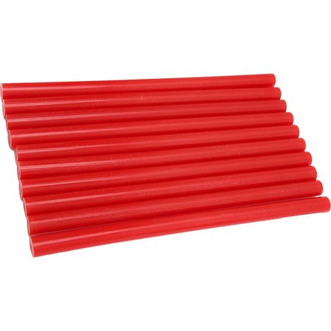 Packung mit 10 Heißklebesticks (11 x 200 mm), mehrfarbige Silikonklebesticks für Heißklebepistolen, transparente Nachfüllpackung (1/5)