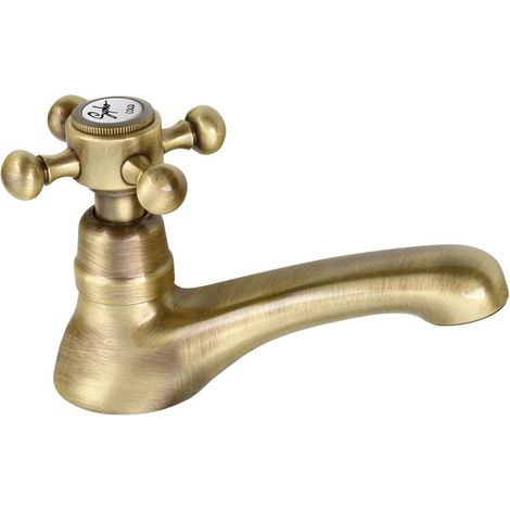 Sapho Reitano Rubinetteria Antea - Rubinetto non miscelatore per lavabo, per l'acqua fredda, color bronzo 3206 (1/3)