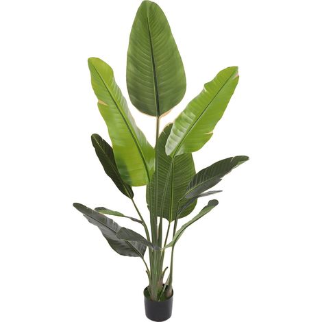 Palmera artificial, altura 70,87 pulgadas, ancho de la base 7,87 pulgadas, material PE, hojas realistas, para uso en interiores. (1/5)