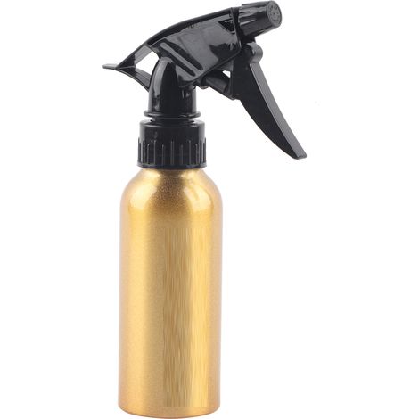 Flacon pulvérisateur aluminium 200ml doré pour coiffure et nettoyage (1/5)