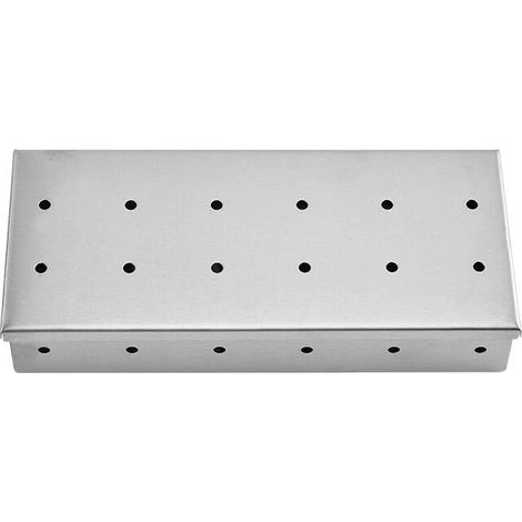 Outils de barbecue boîte à fumée en charbon fruité épices BBQ acier inoxydable bois (1/5)